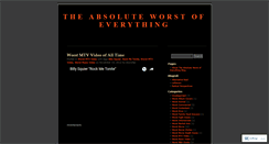 Desktop Screenshot of absoluteworst.wordpress.com