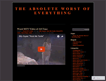 Tablet Screenshot of absoluteworst.wordpress.com