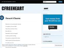 Tablet Screenshot of cfreeheart.wordpress.com