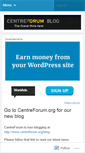 Mobile Screenshot of centreforumblog.wordpress.com