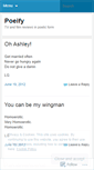 Mobile Screenshot of poeify.wordpress.com