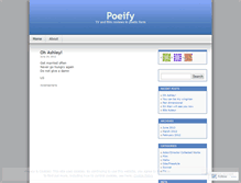 Tablet Screenshot of poeify.wordpress.com