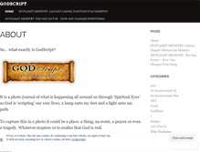 Tablet Screenshot of godscript.wordpress.com