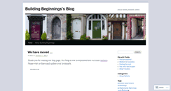 Desktop Screenshot of buildingbeginnings.wordpress.com