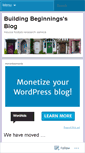 Mobile Screenshot of buildingbeginnings.wordpress.com