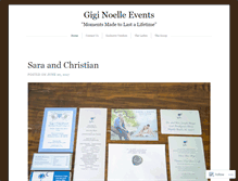 Tablet Screenshot of giginoelleevents.wordpress.com