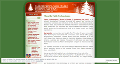 Desktop Screenshot of fabletechnologies.wordpress.com