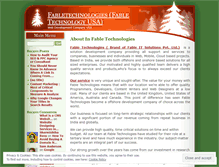 Tablet Screenshot of fabletechnologies.wordpress.com