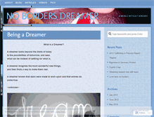 Tablet Screenshot of nobordersdreamer.wordpress.com
