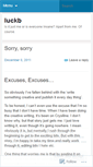 Mobile Screenshot of luckb.wordpress.com