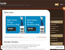 Tablet Screenshot of luckb.wordpress.com