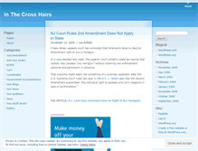 Tablet Screenshot of inthecrosshairs.wordpress.com