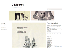 Tablet Screenshot of ddiderot.wordpress.com