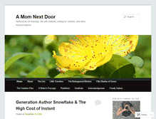 Tablet Screenshot of amomnextdoor.wordpress.com