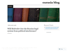 Tablet Screenshot of eurasiablog.wordpress.com