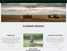 Tablet Screenshot of klondikebrands.wordpress.com