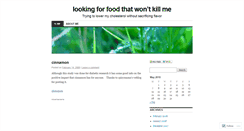 Desktop Screenshot of cholesterblog.wordpress.com