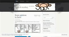 Desktop Screenshot of monkandmonkey.wordpress.com