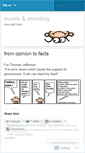 Mobile Screenshot of monkandmonkey.wordpress.com