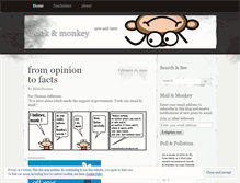 Tablet Screenshot of monkandmonkey.wordpress.com