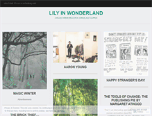 Tablet Screenshot of lilyinwonderland.wordpress.com