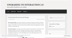 Desktop Screenshot of jerelinteractivedesign.wordpress.com