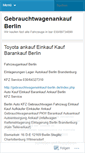Mobile Screenshot of gebrauchtwagenankaufberlin.wordpress.com