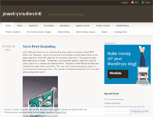 Tablet Screenshot of jewelrystudiesintl.wordpress.com