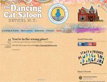 Tablet Screenshot of dancingcatsaloon.wordpress.com