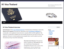 Tablet Screenshot of k1visathailand.wordpress.com