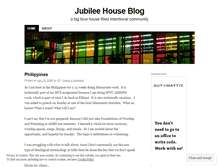 Tablet Screenshot of jubileehouse.wordpress.com