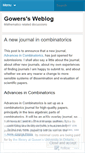 Mobile Screenshot of gowers.wordpress.com