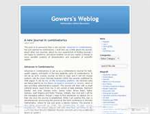 Tablet Screenshot of gowers.wordpress.com