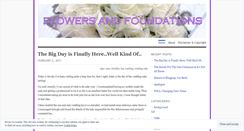Desktop Screenshot of flowersandfoundations.wordpress.com