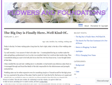 Tablet Screenshot of flowersandfoundations.wordpress.com