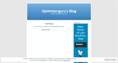 Desktop Screenshot of optimizerguru.wordpress.com