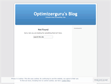 Tablet Screenshot of optimizerguru.wordpress.com