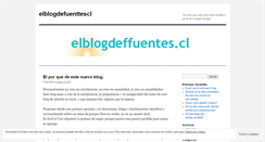 Desktop Screenshot of elblogdefuenttescl.wordpress.com