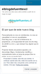 Mobile Screenshot of elblogdefuenttescl.wordpress.com