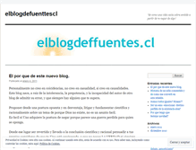 Tablet Screenshot of elblogdefuenttescl.wordpress.com