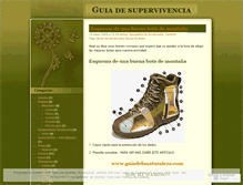 Tablet Screenshot of guiasuperviviente.wordpress.com