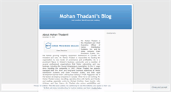 Desktop Screenshot of mohanthadani.wordpress.com