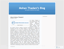 Tablet Screenshot of mohanthadani.wordpress.com