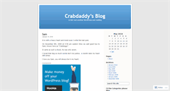 Desktop Screenshot of crabdaddy.wordpress.com