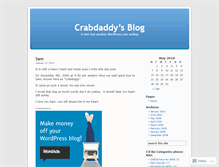 Tablet Screenshot of crabdaddy.wordpress.com