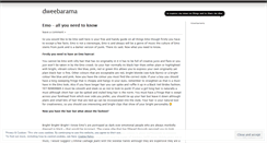 Desktop Screenshot of dweebarama.wordpress.com