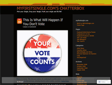Tablet Screenshot of myfirstsingle.wordpress.com