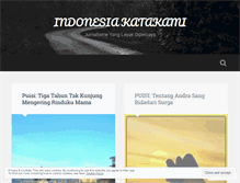 Tablet Screenshot of indonesiakatakami.wordpress.com