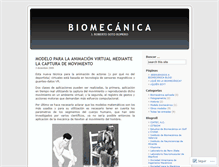 Tablet Screenshot of biomecanicablog.wordpress.com