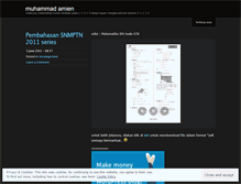 Tablet Screenshot of muhammadamien.wordpress.com